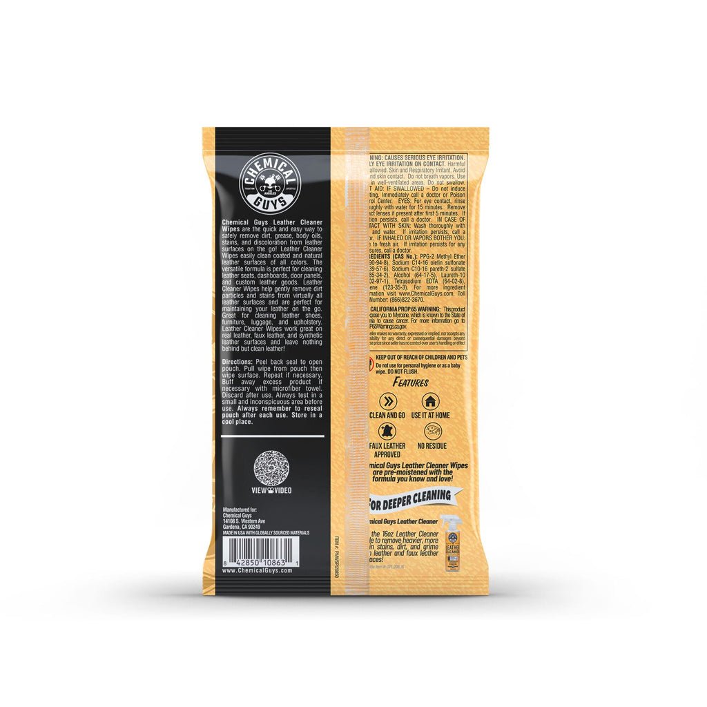 Leather Cleaner Wipes