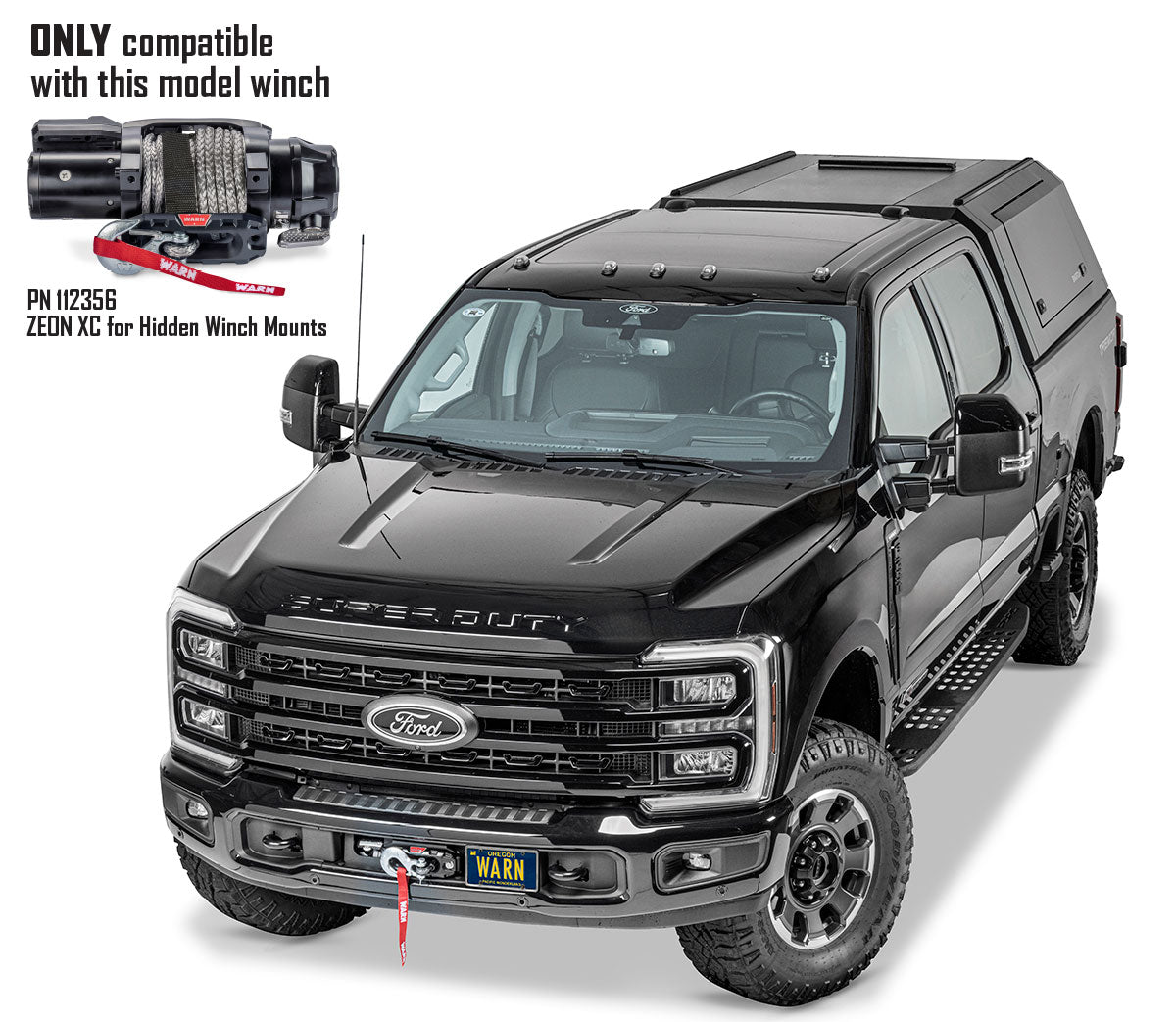 Warn Industries Fully Hidden Winch Kit For 2023-2026 Ford F250/F350 SuperDuty
