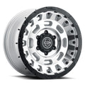 ICON Alloys Hammer Pro, Silver Machined, 17 x 8.5 / 5 x 150, 25mm Offset, 5.75" BS