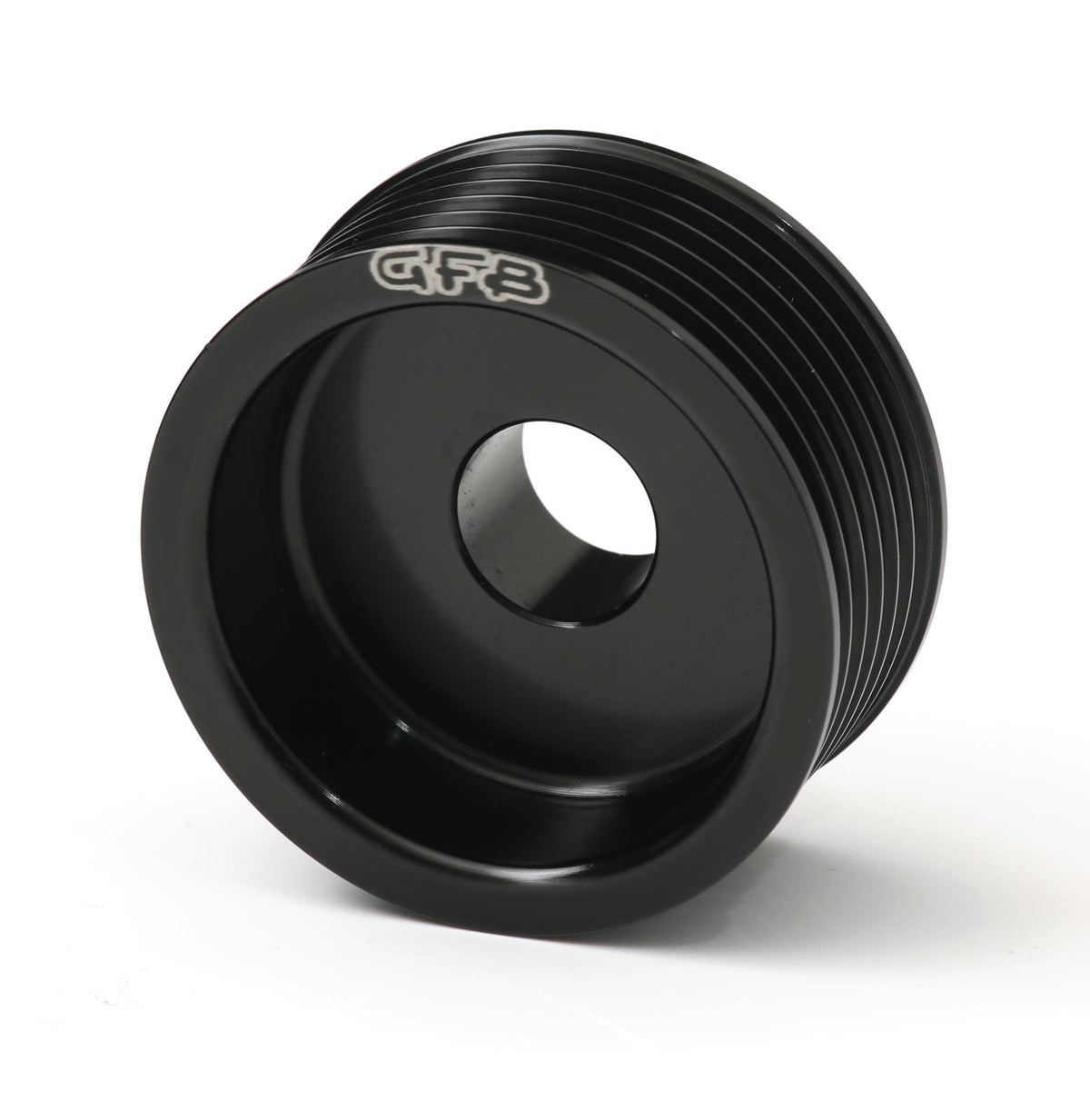 GFB Part Number 2221 lightened underdrive alternator pulley close up view