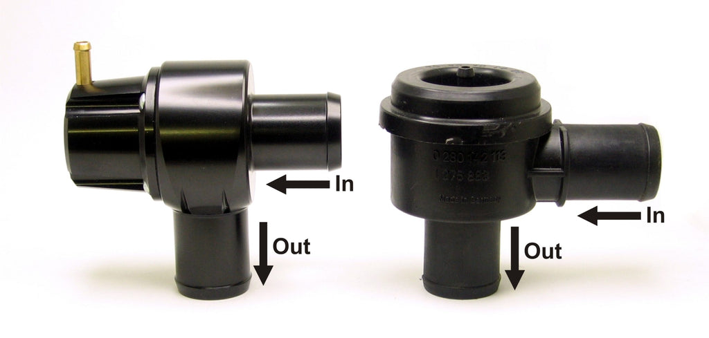 GFB Part Number T9301 DV+ comparison with stock valve