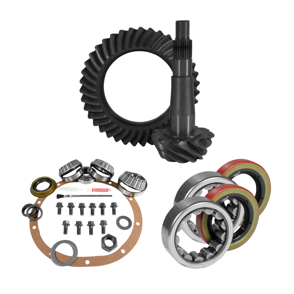 8.25" CHY 3.55 Rear Ring & Pinion, Install Kit, 1.618" ID Axle Bearings & Seals