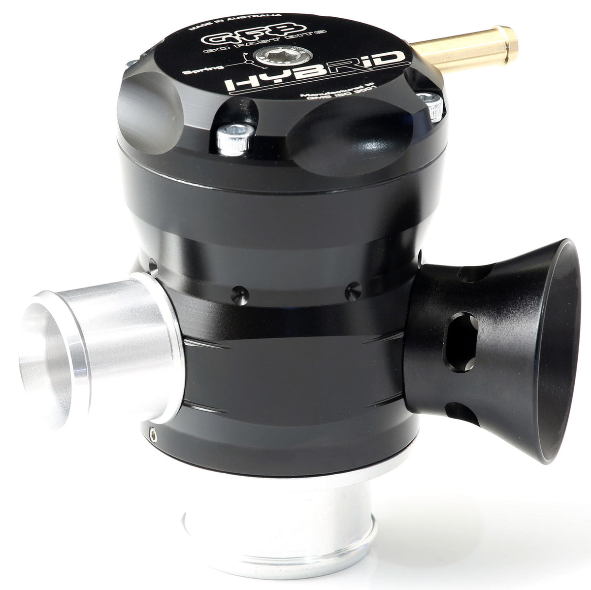 GFB Part Number T9207 Hybrid TMS BOV close up view