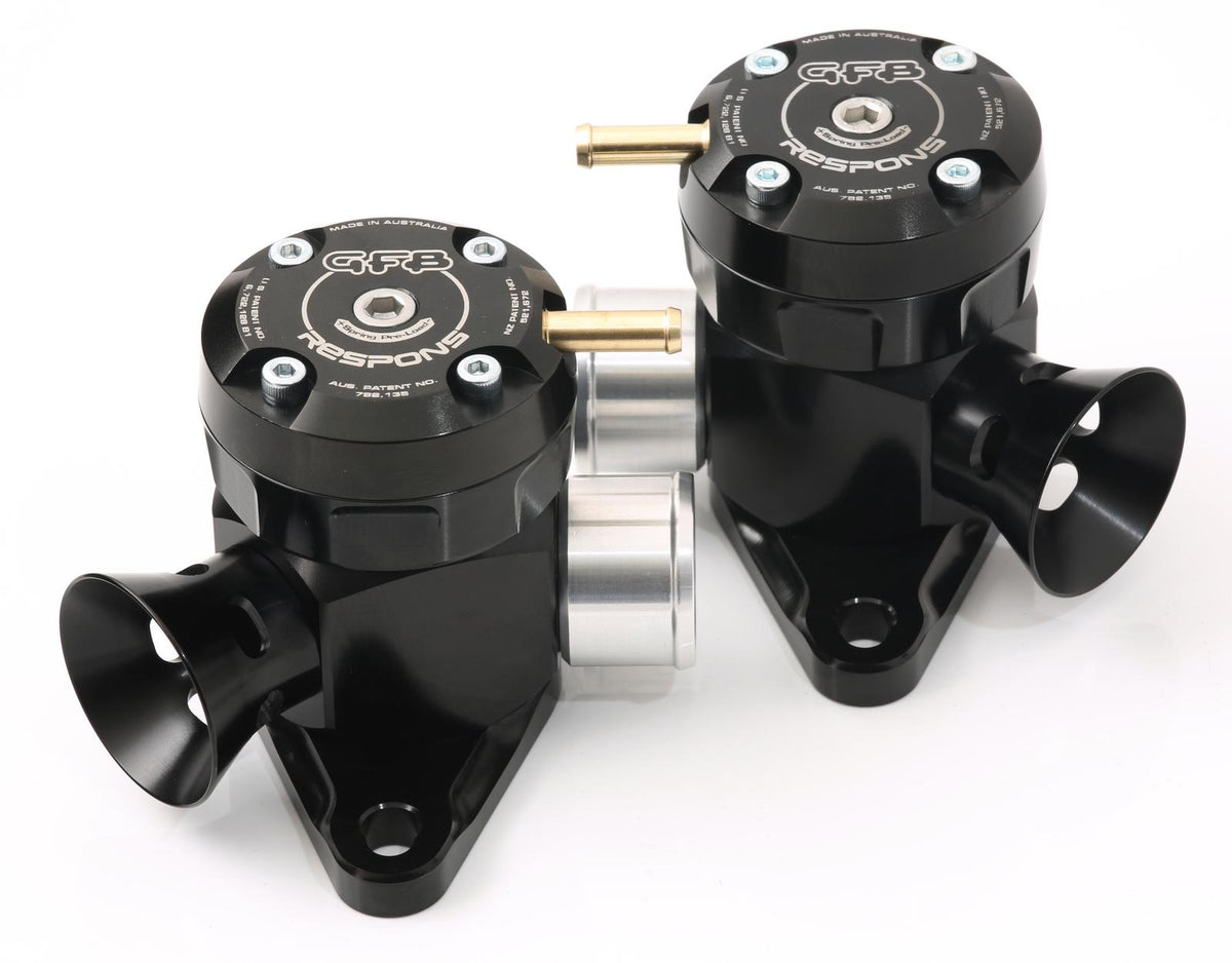 GFB Part Number T9005 Respons TMS dual BOV angled view