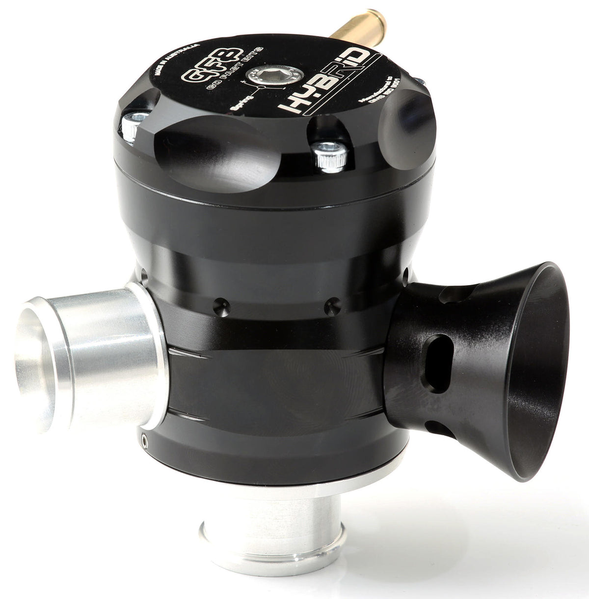 GFB Part Number T9225 Hybrid TMS BOV close up view