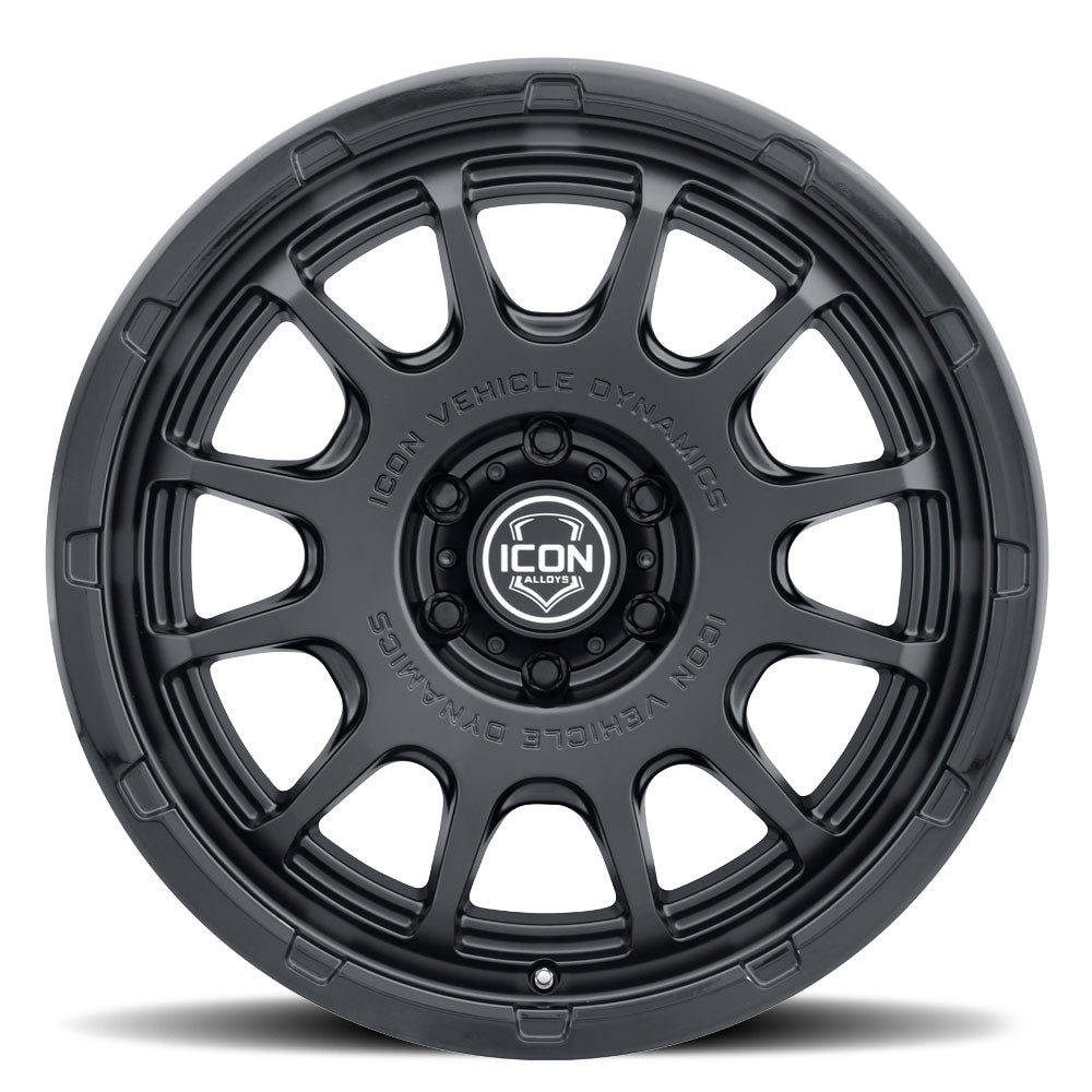 ICON Alloys Rancho, Double Black, 20 x 9 / 5 x 150, 16mm Offset, 5.625" BS