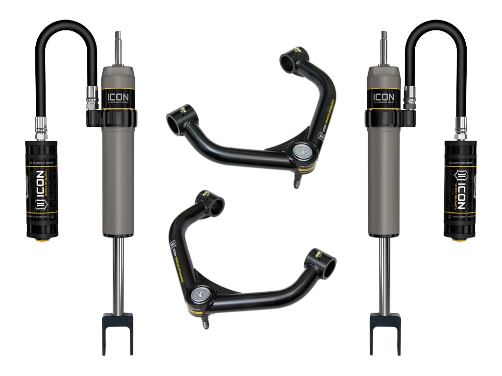 ICON 2011-2019 GM 2500/3500 HD, 0-2” Lift, V.S. 2.5 Aluminum Series Shock System, Remote Reservoir, Tubular