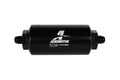 100 Micron Black Fuel Filter with Male AN-06 Ports & Stainless Mesh Element