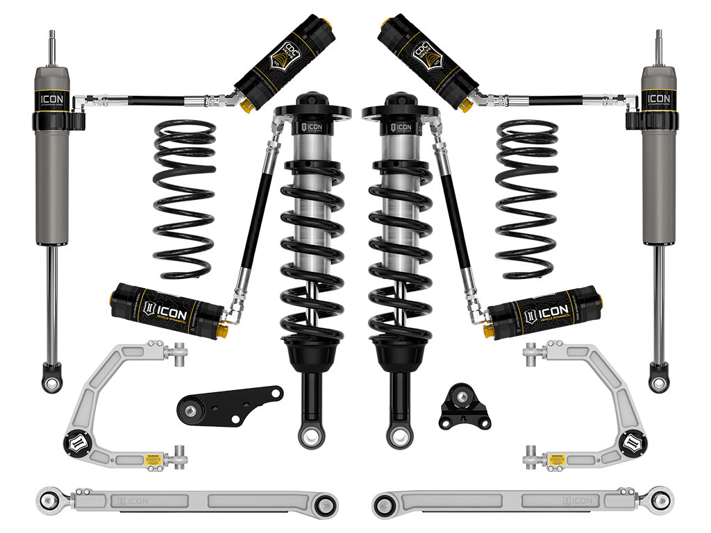 ICON 2024-2025 Toyota Tacoma 1.25-3" Lift, Stage 8 Suspension System, Billet, Overland Rear Springs