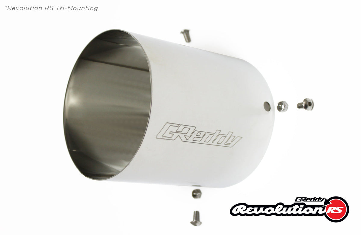REVOLUTION RS  UNIVERSAL MUFFLER 3.0"- 3-BOLT 115MM  TIP - (11001131)