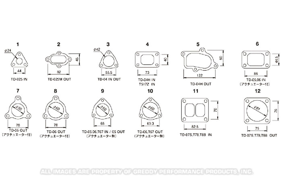 TZ TURBO OUTLET (ACT) GASKET (RX8) T618Z  - (11900137)