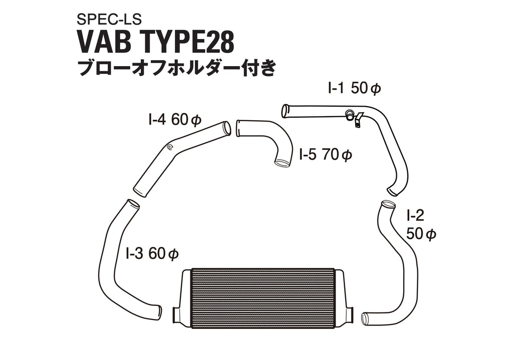 GREDDY INTERCOOLER KIT SPEC-LS SUBARU (VA) SPEC-LS T-24E - (12060414 12060416)
