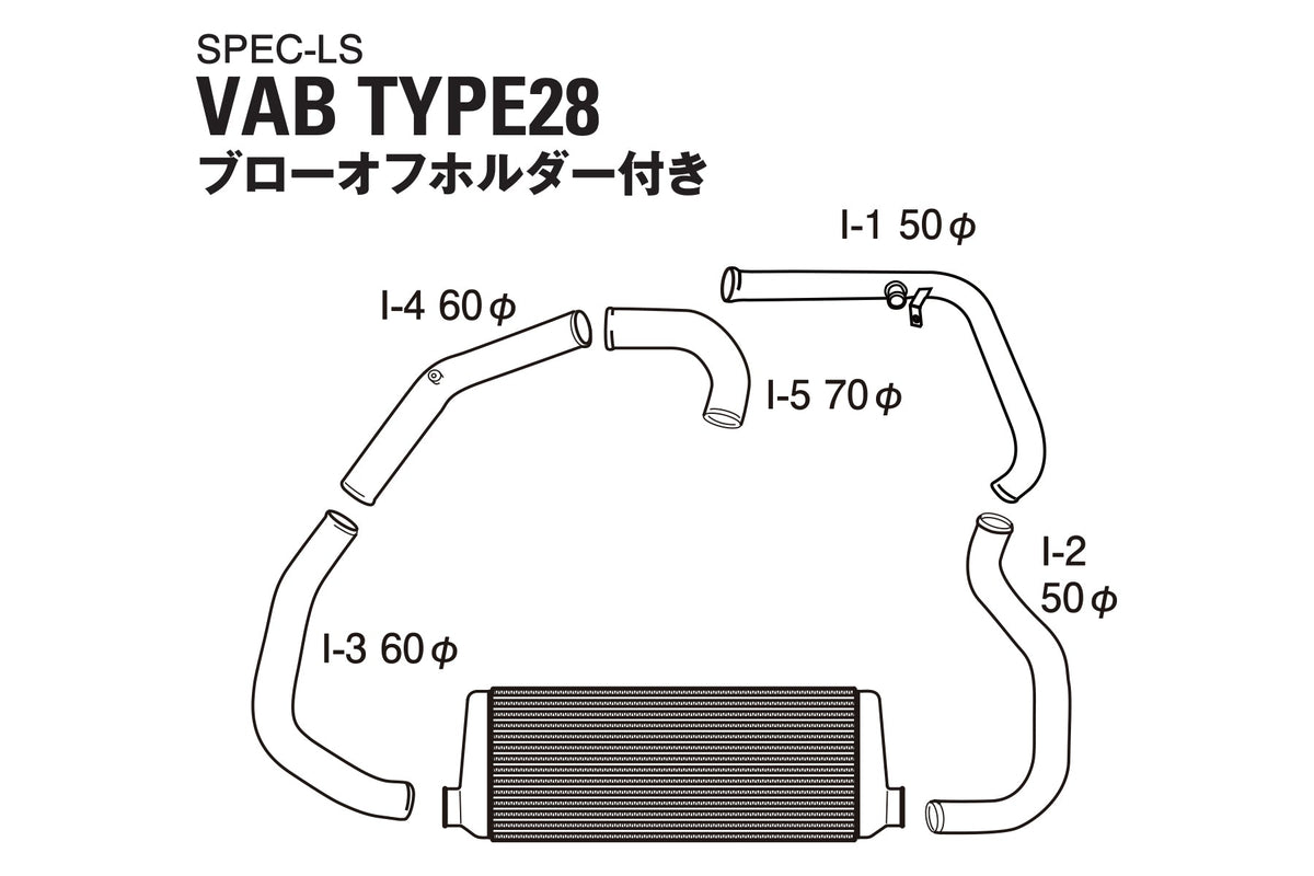 GREDDY INTERCOOLER KIT SPEC-LS SUBARU (VA) SPEC-LS T-24E - (12060414 12060416)
