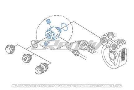 Oil Cooler Block Sensor Adapter(s) - GReddy M18xP1.5 O-ring