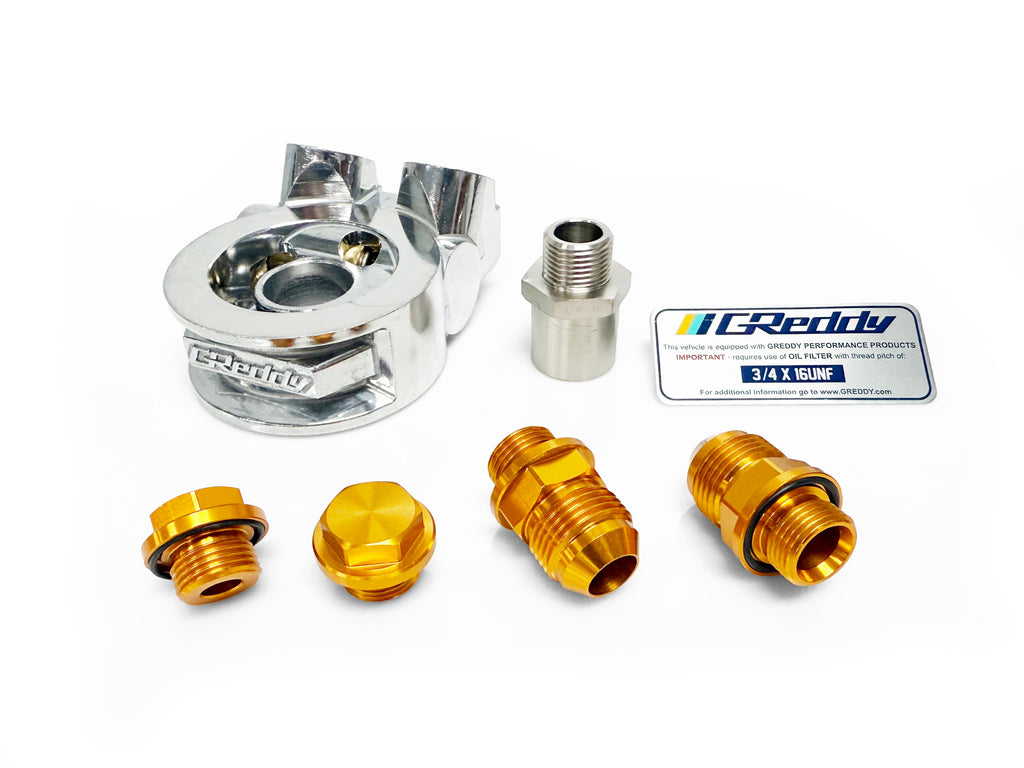 Revised GReddy Std. Oil Cooler Block Adapter - Universal