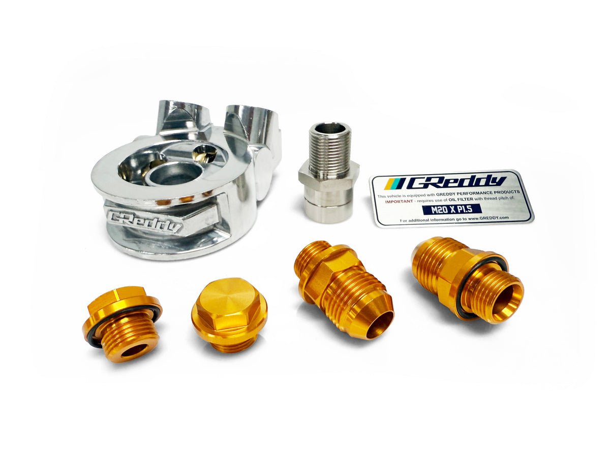 Revised GReddy Std. Oil Cooler Block Adapter - Universal