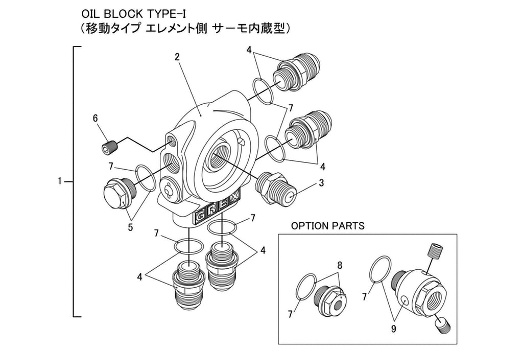 GREDDY M18xP1.5 O-RING PLUG FITTING FOR OIL COOLER ADAPTERS - (12401121)