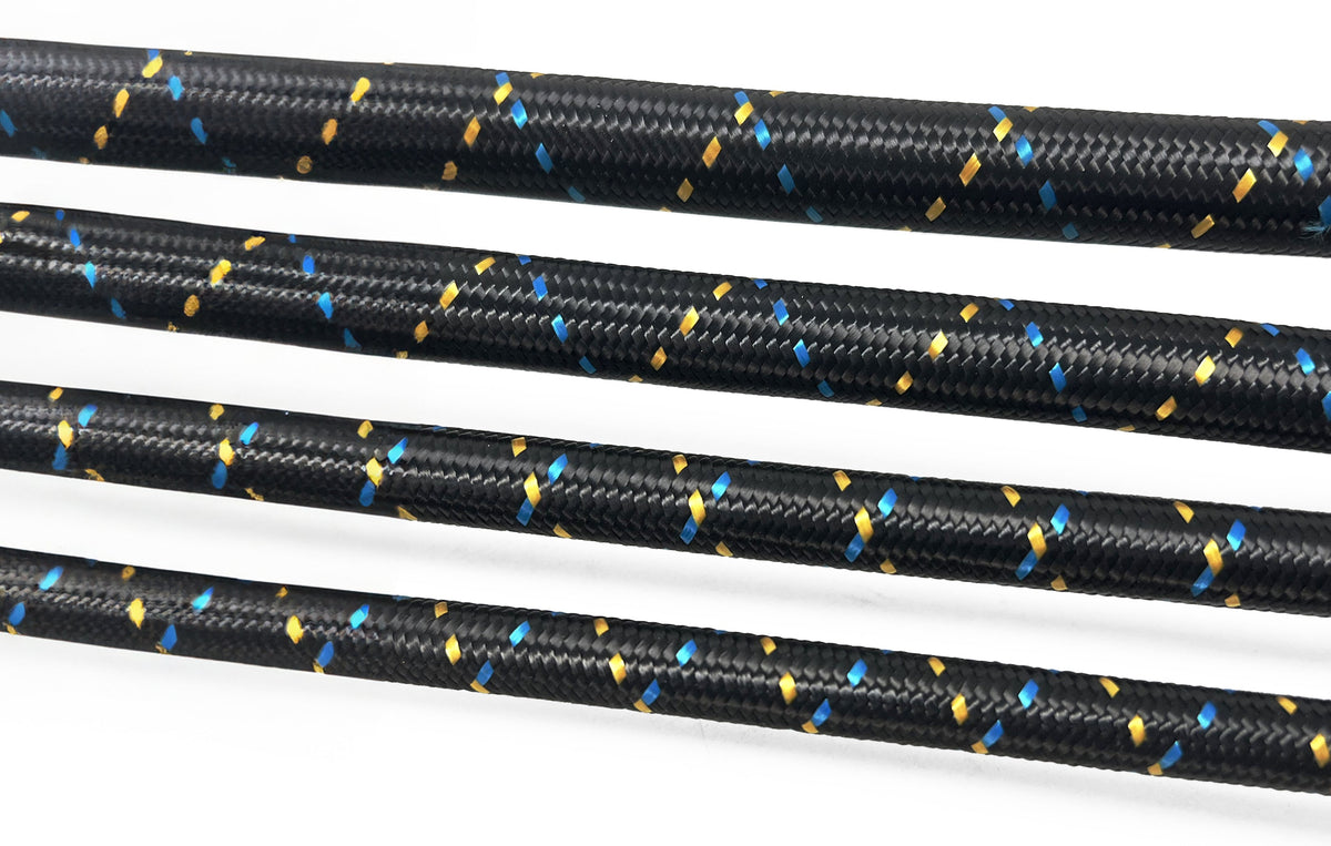 GREDDY NYLON BRAIDED HOSES -04, 06, 08, 10, 12, 16, 20 - (12850400 12850600 12850800 12851000 12851200 12851600 12852000)
