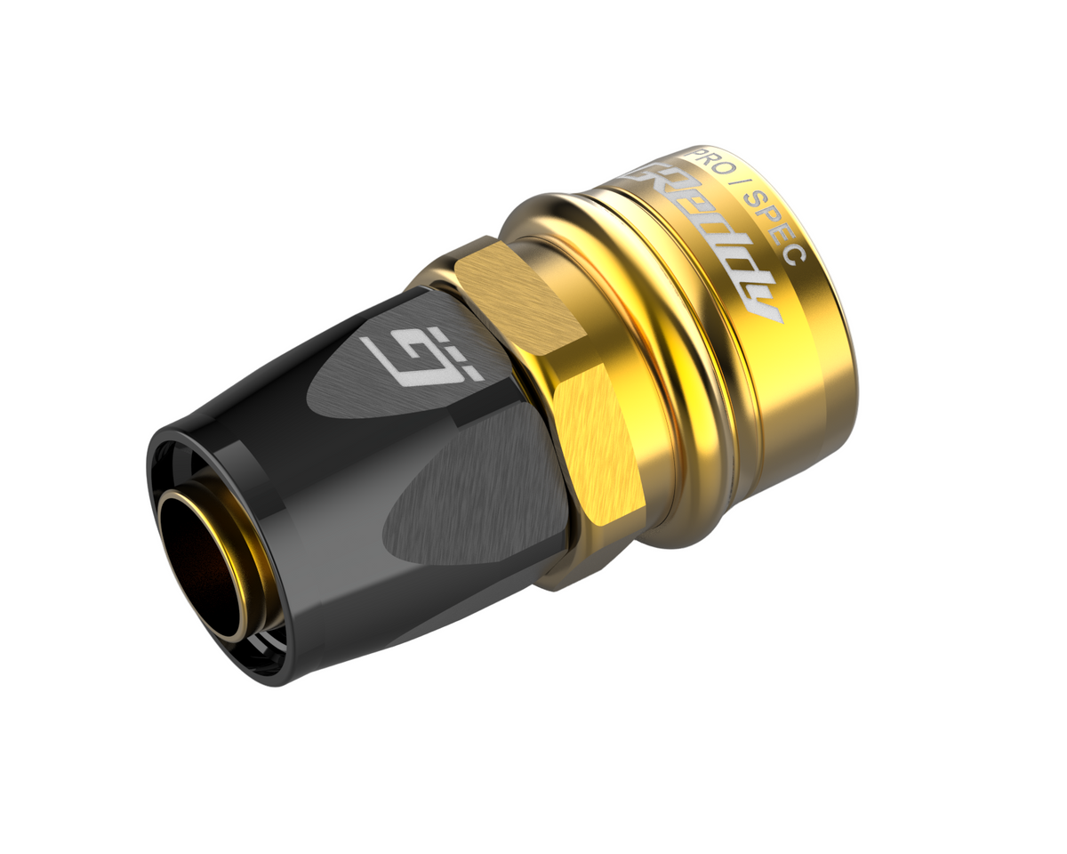 GReddy PRO/SPEC -20 Quick-Release Swivel Hose End(s) - Black / Gold anodized - coming soon!