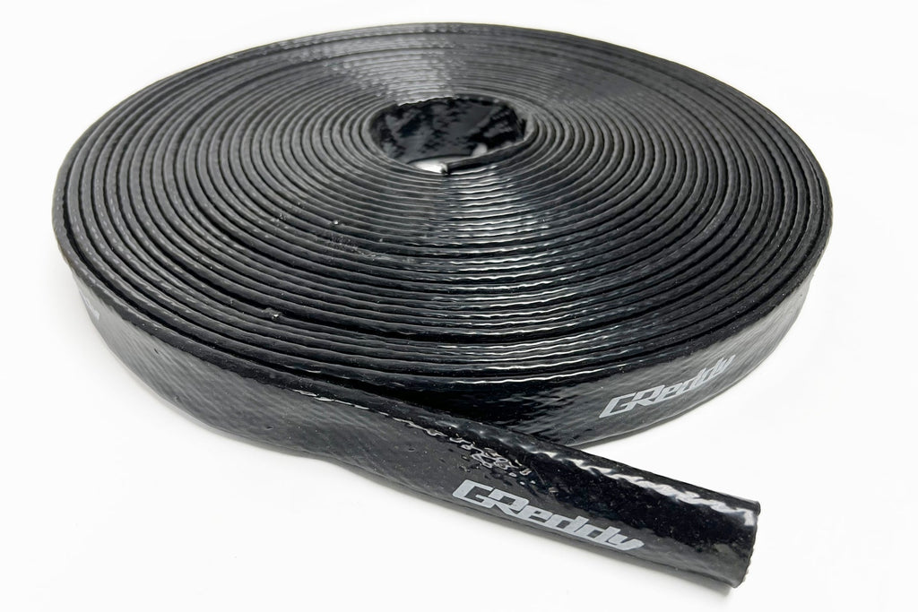 GREDDY HEAT SLEEVING - BLACK - (12890410 12890615 12890818 12891022 12891225 12891632)