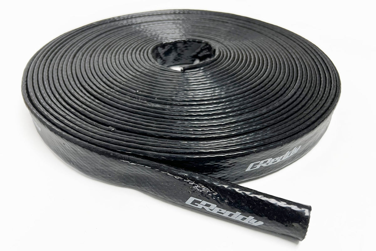 GREDDY HEAT SLEEVING - BLACK - (12890410 12890615 12890818 12891022 12891225 12891632)