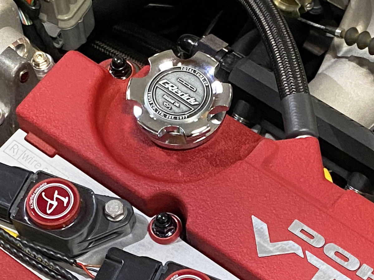 OIL FILLER CAP B-TYPE, 02 NISSAN/HONDA - CHROME - (13901512)