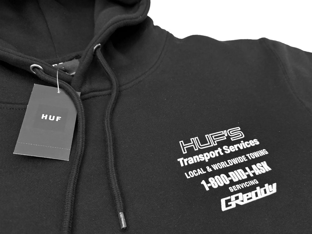 HUF x GReddy Tow Pullover Hood - Black