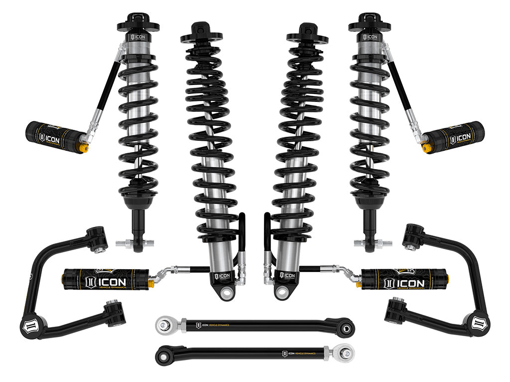 ICON 2021-2026 Ford Bronco, Sasquatch, 2-3" Lift, Stage 6 Suspension System, CDCV, Tubular, Heavy Rate Rear Springs