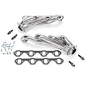 Ford Mustang 351 Swap 1-5/8 Shorty Exhaust Headers Polished Silver Ceramic 79-93