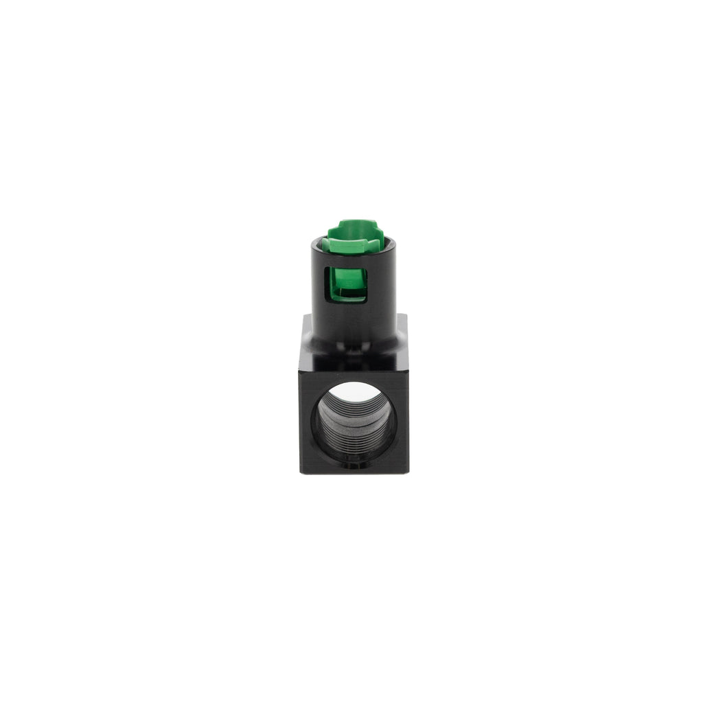 Fitting, Tee, 2x AN-08 Port, 3/8" Quick Connect