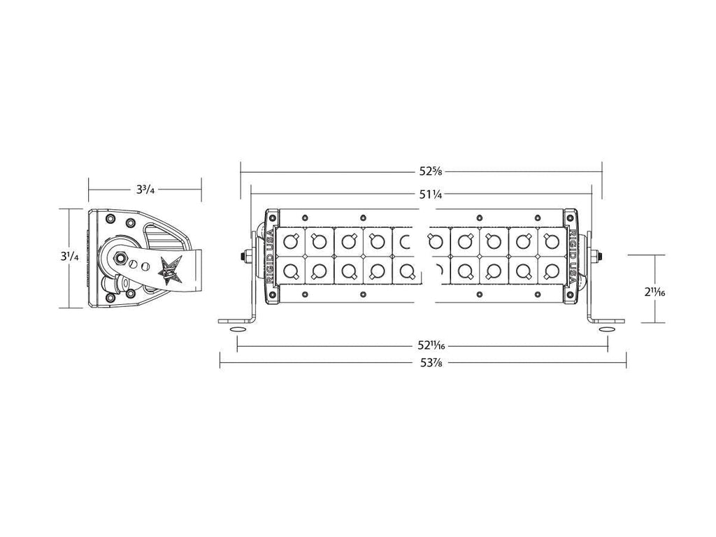 RIGID 50" E-Series PRO Spot/Driving LED Light Bar
