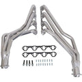Ford Mustang 5.0 1-5/8 Long Tube Exhaust Headers Automatic Trans Polished Silver Ceramic 79-93