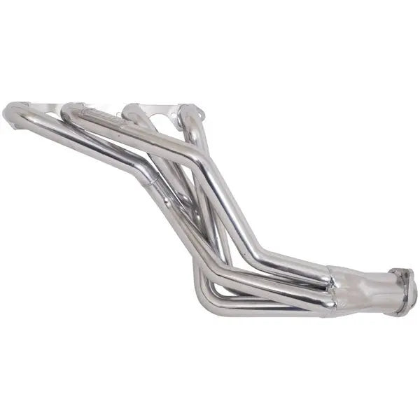 Ford Mustang 5.0 1-5/8 Long Tube Exhaust Headers Automatic Trans Polished Silver Ceramic 79-93