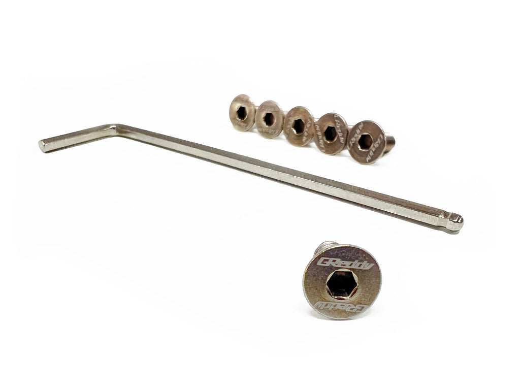 GReddy Steering Wheel Bolt Kit(s) -  Burnt Blue/Raw Gold Titanium