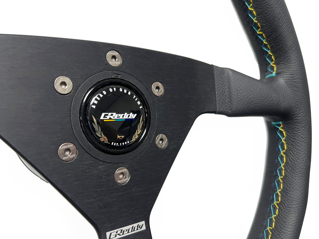GReddy Steering Wheel Bolt Kit(s) -  Burnt Blue/Raw Gold Titanium