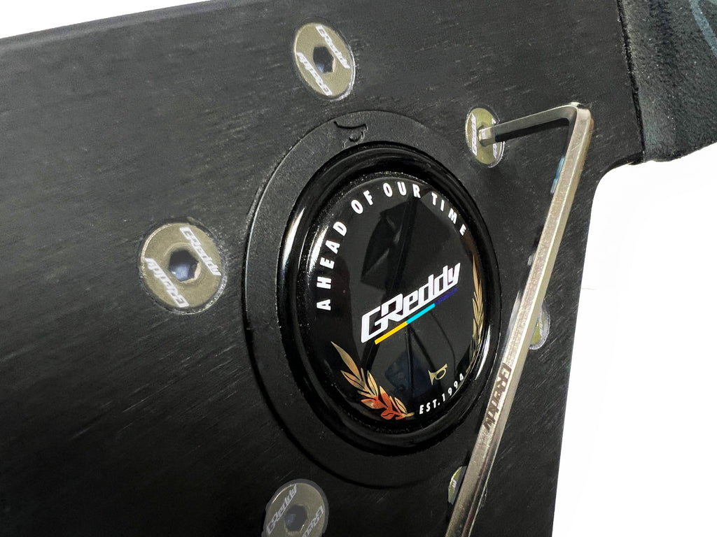 GReddy Steering Wheel Bolt Kit(s) -  Burnt Blue/Raw Gold Titanium