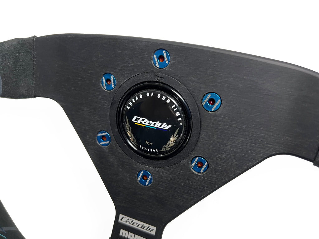 GReddy Steering Wheel Bolt Kit(s) -  Burnt Blue/Raw Gold Titanium