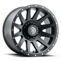 ICON Alloys Compression, Satin Black, 20 x 10 / 8 x 180, -19mm Offset, 4.75" Backspace