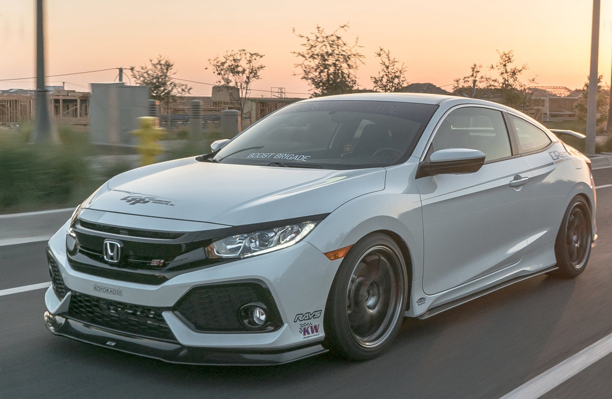 FRONT LIP SPOILER CIVIC SI COUPE/ SEDAN (FC) 17-19  CARBON - (17550101)