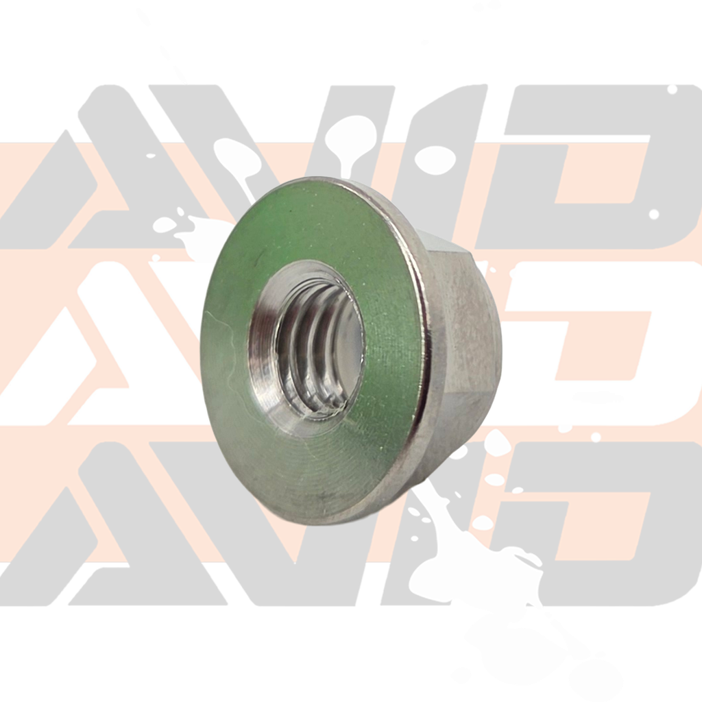 Titanium 6 Point Flange Nylon Lock Nut, M6 x 1.0 | AVID Racing