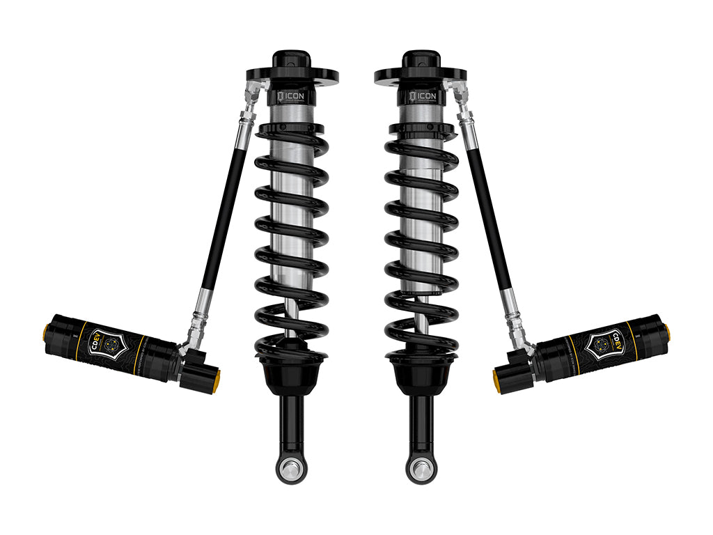 ICON 2021-2025 Ford F-150 4WD/Tremor, 3.5-4.5"/2.5-3" Lift, Front, V.S. 2.5 Series Coilovers, Remote Reservoir w/ CDEV, Pair