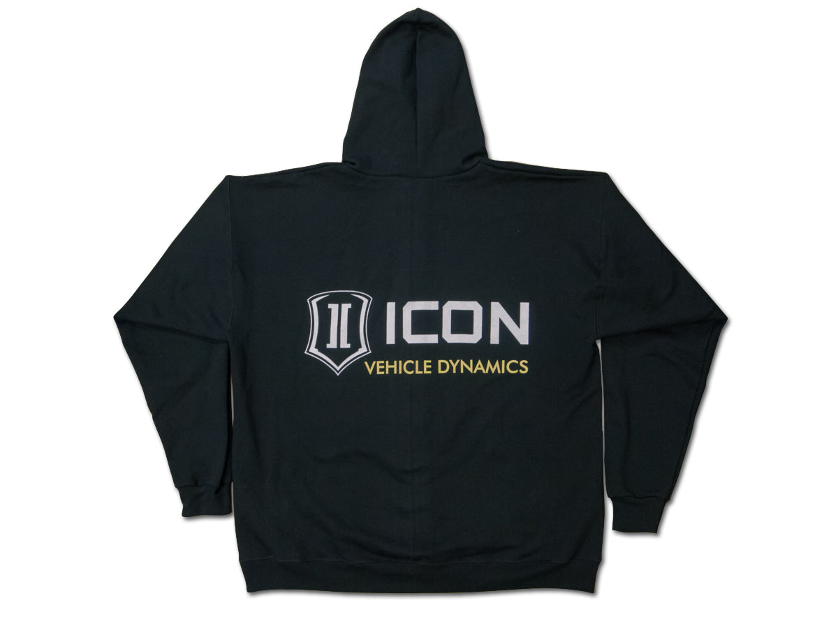 ICON Standard-Logo Hoodie – Black, Extra Large