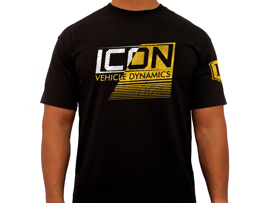 ICON Strikeout-Logo Tee – Black, Large
