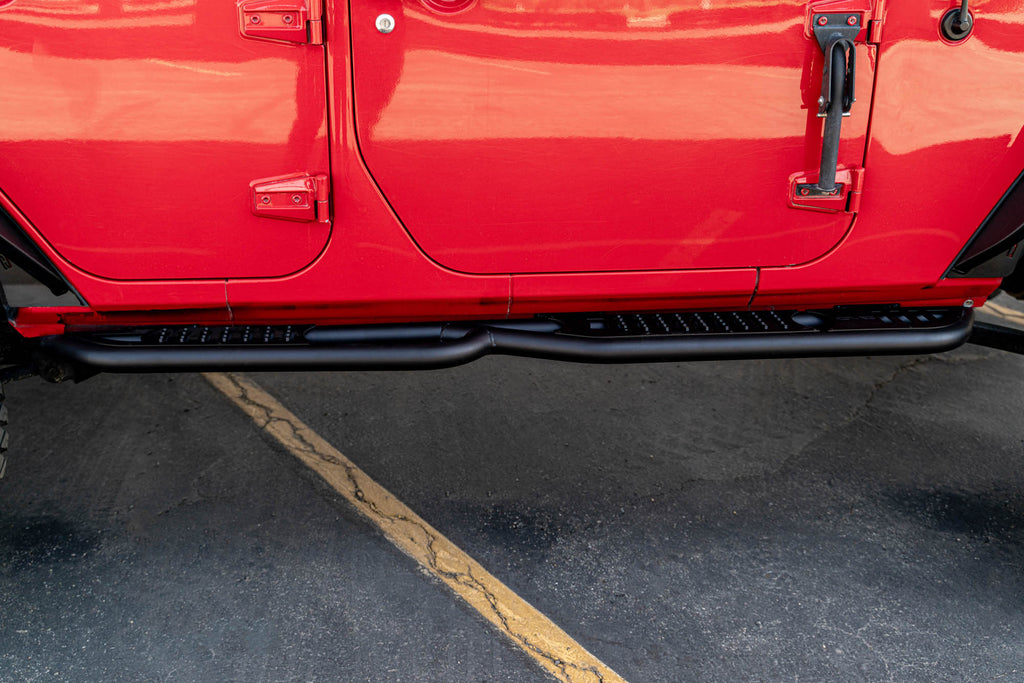 2007-2018 4-Door Jeep Wrangler JK | OE Plus Side Steps