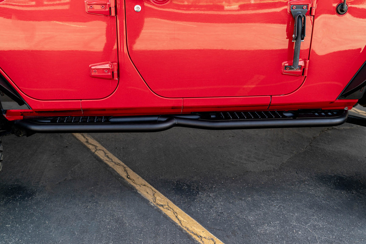 2007-2018 4-Door Jeep Wrangler JK | OE Plus Side Steps