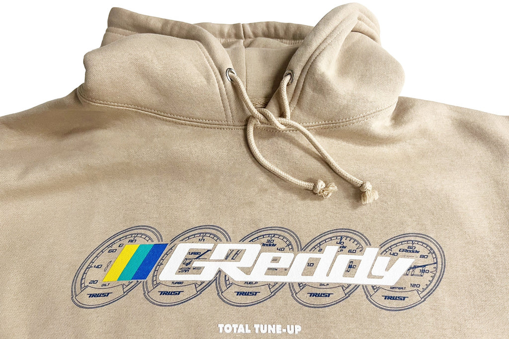 GReddy Meters Pullover Hoodie - Sand color