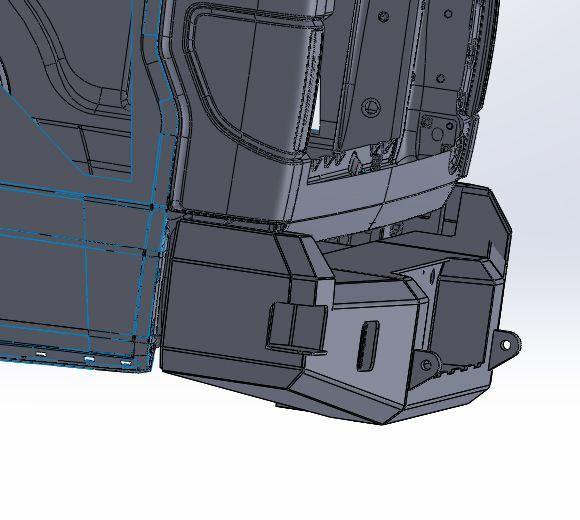 CHASSIS UNLIMITED 2017-2021 FORD SUPERDUTY F250/F350 ATTITUDE REAR BUMPER
