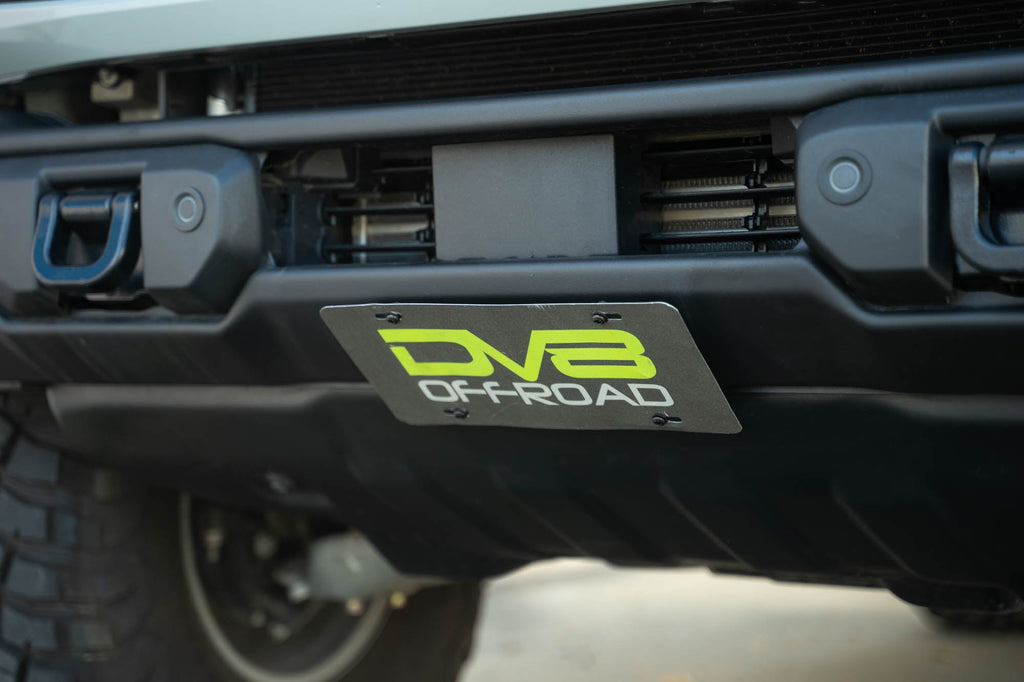 2021-2026 Ford Bronco | Capable Bumper Slanted Front License Plate Mount