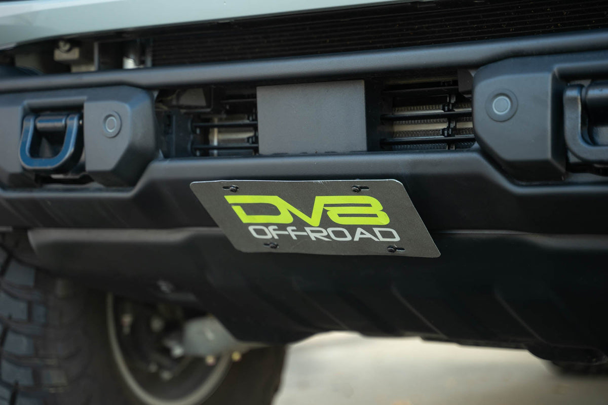 2021-2026 Ford Bronco | Capable Bumper Slanted Front License Plate Mount