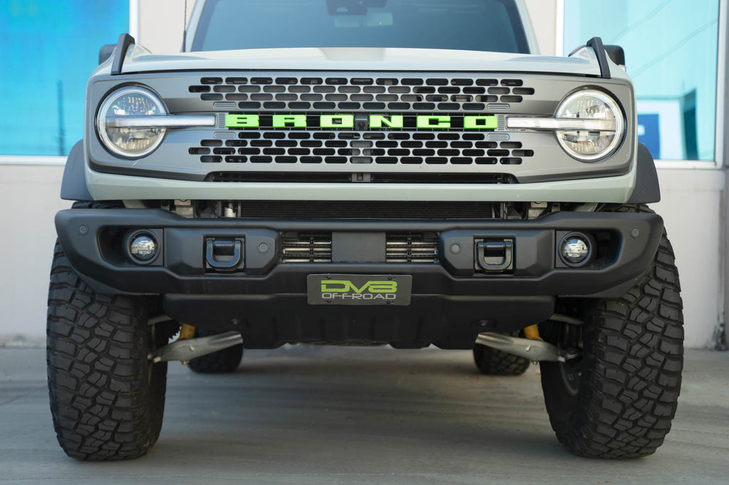 2021-2026 Ford Bronco | Capable Bumper Slanted Front License Plate Mount